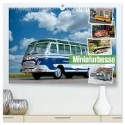 Miniaturbusse (hochwertiger Premium Wandkalender 2024 DIN A2 quer), Kunstdruck in Hochglanz