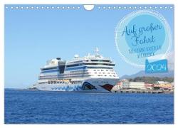 Auf großer Fahrt - Kreuzfahrtschiffe in der Karibik (Wandkalender 2024 DIN A4 quer), CALVENDO Monatskalender