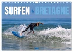 Surfen in der Bretagne (Wandkalender 2024 DIN A3 quer), CALVENDO Monatskalender