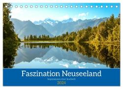 Faszination Neuseeland (Tischkalender 2024 DIN A5 quer), CALVENDO Monatskalender