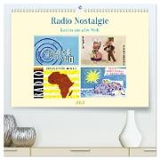 Radio Nostalgie Karten aus aller Welt (hochwertiger Premium Wandkalender 2024 DIN A2 quer), Kunstdruck in Hochglanz