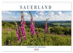 Das Sauerland im Wechsel der Jahreszeiten (Wandkalender 2024 DIN A2 quer), CALVENDO Monatskalender