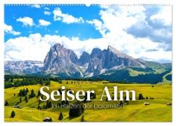 Seiser Alm - Im Herzen der Dolomiten. (Wandkalender 2024 DIN A2 quer), CALVENDO Monatskalender