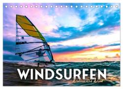 Windsurfen - Wellen und Wind (Tischkalender 2024 DIN A5 quer), CALVENDO Monatskalender
