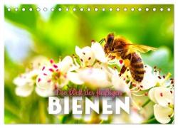 Die Welt der fleißigen Bienen (Tischkalender 2024 DIN A5 quer), CALVENDO Monatskalender