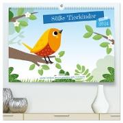 Süße Tierkinder (hochwertiger Premium Wandkalender 2024 DIN A2 quer), Kunstdruck in Hochglanz