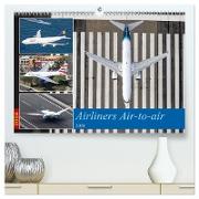 Airliners Air-to-air (hochwertiger Premium Wandkalender 2024 DIN A2 quer), Kunstdruck in Hochglanz