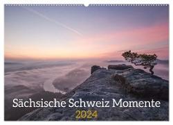Sächsische Schweiz Momente 2024 (Wandkalender 2024 DIN A2 quer), CALVENDO Monatskalender