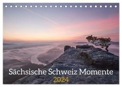 Sächsische Schweiz Momente 2024 (Tischkalender 2024 DIN A5 quer), CALVENDO Monatskalender