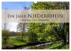 Ein Jahr Niederrhein Wiesen und Wälder (Wandkalender 2024 DIN A3 quer), CALVENDO Monatskalender