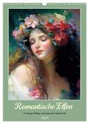 Romantische Elfen. Farbenprächtig, anmutig und zauberhaft (Wandkalender 2024 DIN A3 hoch), CALVENDO Monatskalender