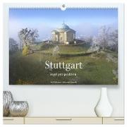 Stuttgart - Vogelperspektiven (hochwertiger Premium Wandkalender 2024 DIN A2 quer), Kunstdruck in Hochglanz
