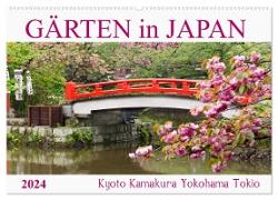Gärten in Japan (Wandkalender 2024 DIN A2 quer), CALVENDO Monatskalender