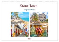 Stone Town - Impressionen (Wandkalender 2024 DIN A2 quer), CALVENDO Monatskalender