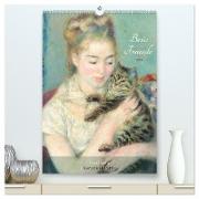 Beste Freunde - Tierliebe Kunstkalender (hochwertiger Premium Wandkalender 2024 DIN A2 hoch), Kunstdruck in Hochglanz