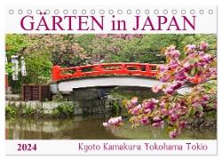 Gärten in Japan (Tischkalender 2024 DIN A5 quer), CALVENDO Monatskalender