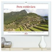 Peru entdecken (hochwertiger Premium Wandkalender 2024 DIN A2 quer), Kunstdruck in Hochglanz
