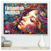 Farbenfroh Weiblich (hochwertiger Premium Wandkalender 2024 DIN A2 quer), Kunstdruck in Hochglanz