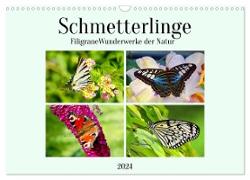 Schmetterlinge - Filigrane Wunderwerke der Natur (Wandkalender 2024 DIN A3 quer), CALVENDO Monatskalender