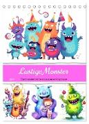 Lustige Monster - Eine bezaubernde Sammlung süsser Ungeheuer (Tischkalender 2024 DIN A5 hoch), CALVENDO Monatskalender