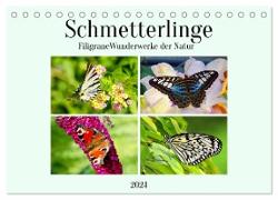 Schmetterlinge - Filigrane Wunderwerke der Natur (Tischkalender 2024 DIN A5 quer), CALVENDO Monatskalender