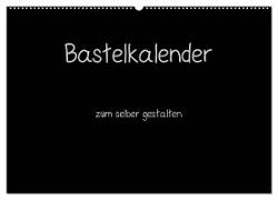 Bastelkalender - Schwarz (Wandkalender 2024 DIN A2 quer), CALVENDO Monatskalender