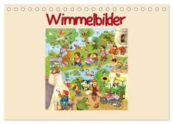 Wimmelbilder (Tischkalender 2024 DIN A5 quer), CALVENDO Monatskalender