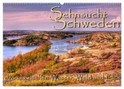 Sehnsucht Schweden - Sverige (Wandkalender 2024 DIN A2 quer), CALVENDO Monatskalender