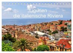 Ligurien - die italienische Riviera (Tischkalender 2024 DIN A5 quer), CALVENDO Monatskalender