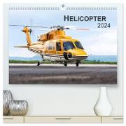 Helicopter 2024 (hochwertiger Premium Wandkalender 2024 DIN A2 quer), Kunstdruck in Hochglanz