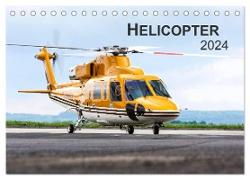 Helicopter 2024 (Tischkalender 2024 DIN A5 quer), CALVENDO Monatskalender