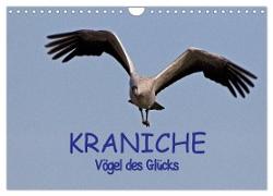 Kraniche - Vögel des Glücks (Wandkalender 2024 DIN A4 quer), CALVENDO Monatskalender