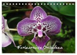 Farbenreiche Orchideen (Tischkalender 2024 DIN A5 quer), CALVENDO Monatskalender