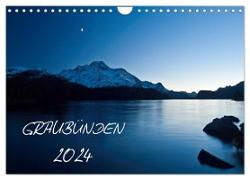 Graubünden - Die schönsten Bilder (Wandkalender 2024 DIN A4 quer), CALVENDO Monatskalender