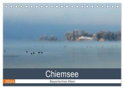 Chiemsee - Bayerisches Meer (Tischkalender 2024 DIN A5 quer), CALVENDO Monatskalender