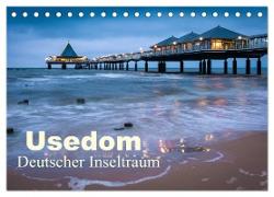 Usedom - Deutscher Inseltraum (Tischkalender 2024 DIN A5 quer), CALVENDO Monatskalender
