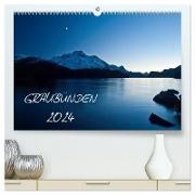 Graubünden - Die schönsten Bilder (hochwertiger Premium Wandkalender 2024 DIN A2 quer), Kunstdruck in Hochglanz