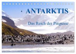 Antarktis - Das Reich der Pinguine (Tischkalender 2024 DIN A5 quer), CALVENDO Monatskalender