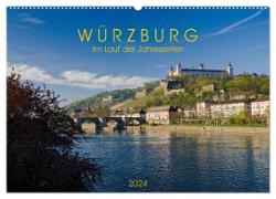 Würzburg - Im Lauf der Jahreszeiten (Wandkalender 2024 DIN A2 quer), CALVENDO Monatskalender