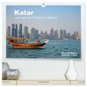 Katar - Land zwischen Tradition und Moderne (hochwertiger Premium Wandkalender 2024 DIN A2 quer), Kunstdruck in Hochglanz