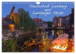 Hansestadt Lüneburg und Lüneburger Heide (Wandkalender 2024 DIN A4 quer), CALVENDO Monatskalender