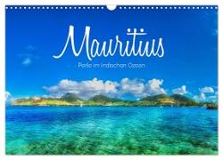 Mauritius - Perle im Indischen Ozean (Wandkalender 2024 DIN A3 quer), CALVENDO Monatskalender