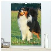 Australian Shepherd (hochwertiger Premium Wandkalender 2024 DIN A2 hoch), Kunstdruck in Hochglanz