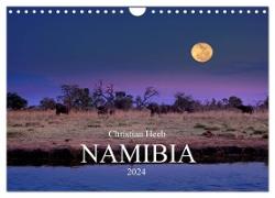 NAMIBIA Christian Heeb (Wandkalender 2024 DIN A4 quer), CALVENDO Monatskalender