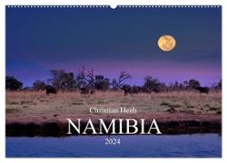 NAMIBIA Christian Heeb (Wandkalender 2024 DIN A2 quer), CALVENDO Monatskalender