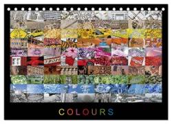 Colours (Tischkalender 2024 DIN A5 quer), CALVENDO Monatskalender