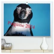 Pinguine 2024 (hochwertiger Premium Wandkalender 2024 DIN A2 quer), Kunstdruck in Hochglanz