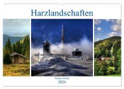 Harz Landschaften (Wandkalender 2024 DIN A2 quer), CALVENDO Monatskalender