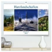 Harz Landschaften (hochwertiger Premium Wandkalender 2024 DIN A2 quer), Kunstdruck in Hochglanz