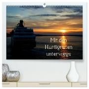 Mit den Hurtigruten unterwegs (hochwertiger Premium Wandkalender 2024 DIN A2 quer), Kunstdruck in Hochglanz